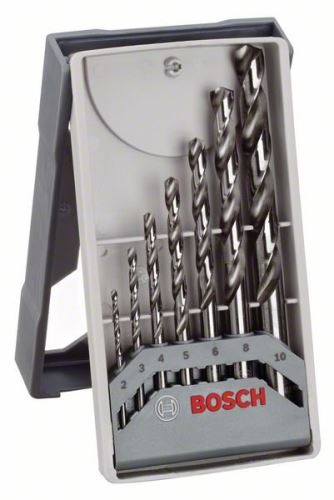 BOSCH 7dielna sada vrtákov do kovu Mini X-Line HSS-G, 135 ° 2; 3; 4; 5; 6; 8; 10 mm 2608589295