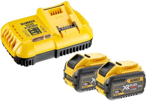 DeWALT Nabíjačka XR FLEXVOLT + 2x akumulátor 9,0 Ah DCB118X2