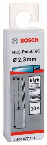 BOSCH Špirálový vrták HSS PointTeQ 2,3 mm (10 ks) 2608577191