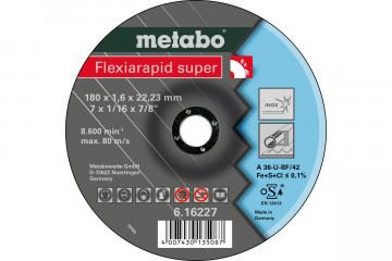 METABO - FLEXIARAPID SUPER 180X1,6X22,23 INOX, TF 42 (616227000)