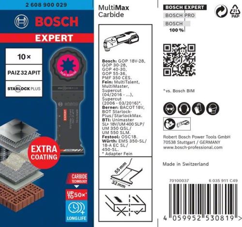 BOSCH EXPERT STARLOCKPLUS PAIZ32APIT, 10ks 2608900029