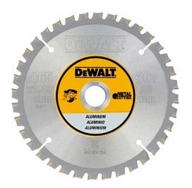 DeWALT Pílový kotúč pre AKU píly na rezanie hliníka, FTG 3°, 165 x 20 mm, 36 zubov DT1911