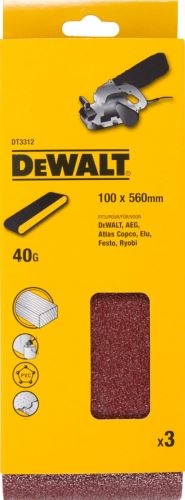 DeWALT Brúsny pás pre pásové brúsky K60, 560 x 100 mm (3 ks) DT3314