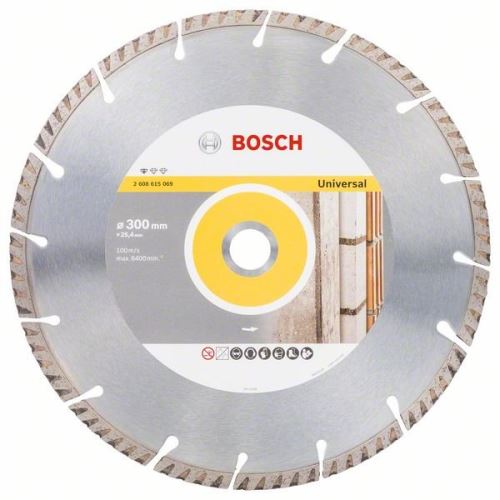 BOSCH Diamantový deliaci kotúč Standard for Universal 300 × 25,4 300x25.4x3.3x10mm 2608615069