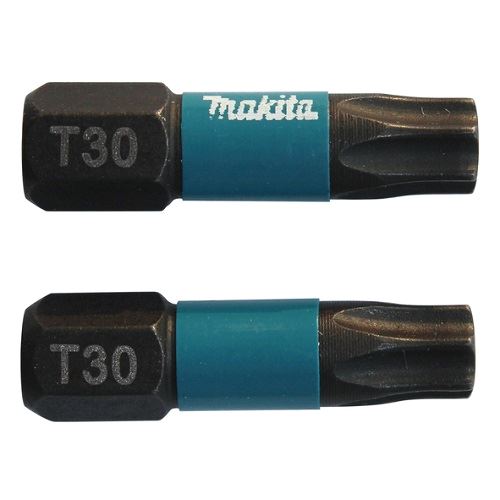 MAKITA torzný bit 1/4" IMPACT BLACK T30, 25 mm 2 ks B-63694