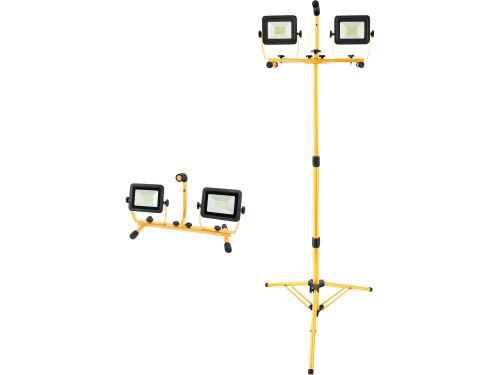 EXTOL LIGHT reflektor LED, 2x2700lm, so stojanom 180cm 43282