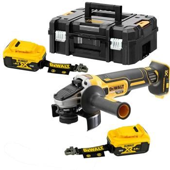 DEWALT Aku uhlová brúska 18V 125mm, 2x 5Ah, bez nabíjačky, Tstack DCG406P2LRT