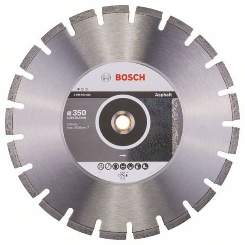 BOSCH Diamantový deliaci kotúč Standard for Asphalt 350 x 20/25,40 x 3,2 x 10 mm 2608602625