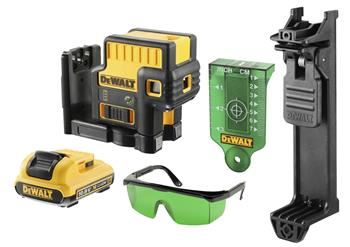 DeWALT Päťbodový laser so zeleným lúčom DCE085D1G