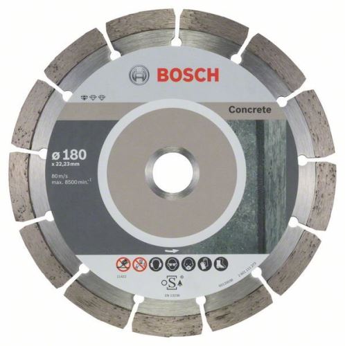 BOSCH Diamantový deliaci kotúč Standard for Concrete 180 x 22,23 x 2 x 10 mm (10 ks) 2608603242