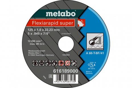 METABO - FLEXIARAPID SUPER 115X1,6X22,23 OCEĽ, TF 41 (616191000)