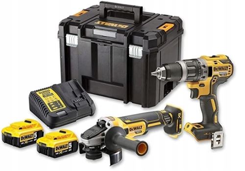 DeWALT Súprava aku náradia, vŕtačka DCD791 + uhlová brúska DCG405 DCK2020P2T