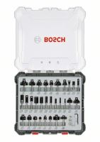 BOSCH Zmiešaná sada tvarových fréz s vretenom Ø 6 mm, 30 ks 2607017474