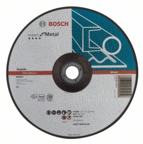 BOSCH Deliaci kotúč profilovaný Expert for Metal – Rapido AS 46 T BF, 230 mm, 1,9 mm 2608603404