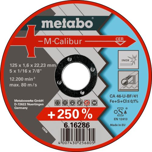 Metabo M-Calibur 125 x 1,6 x 22,23 Inox, TF 41