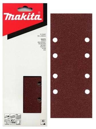 MAKITA papier brúsny 93x228 mm 8 dier K240, 10 ks P-36049