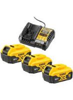 DeWALT Štartovacia sada nabíjačka + 3 batérie 18V 5,0Ah DCB1104P3