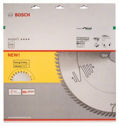 BOSCH Pílový kotúč Expert for Wood 350 x 30 x 3,5 mm, 72 2608642513