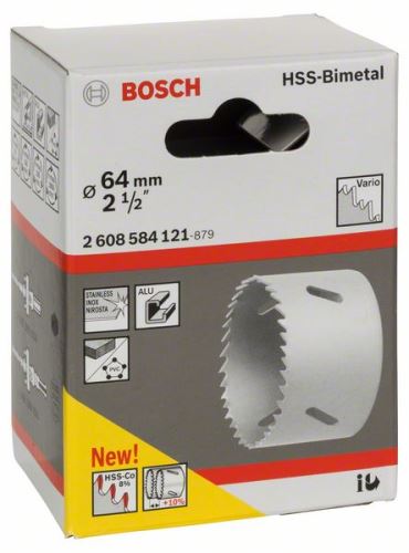 BOSCH Dierovka HSS-bimetal pre štandardný adaptér 64 mm, 2 1/2" 2608584121