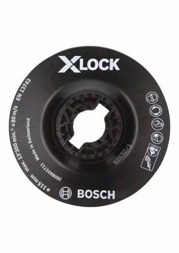 BOSCH X-LOCK Oporný tanier, jemný 115 mm, 13 300 ot./min 2608601711