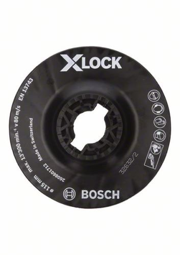 BOSCH X-LOCK Oporný tanier, stredný 115 mm, 13 300 ot./min 2608601712