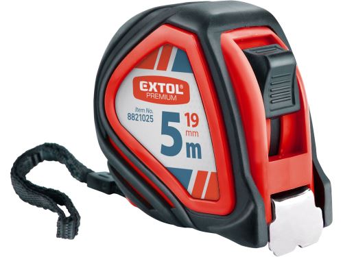 EXTOL PREMIUM Meter zvinovací, 5m, š. 19mm