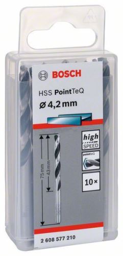 BOSCH Špirálový vrták HSS PointTeQ 4,2 mm 2608577162