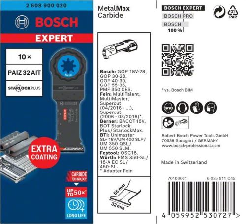 BOSCH EXPERT STARLOCKPLUS PAIZ32AIT, 10ks 2608900020