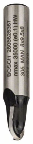 BOSCH Žliabkovacia fréza 8 mm, R1 4 mm, D 8 mm, L 9,2 mm, G 40 mm 2608628367