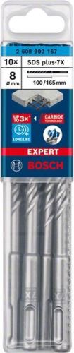 BOSCH EXPERT vrták SDS plus-7X, 8x100x165 10ks 2608900167