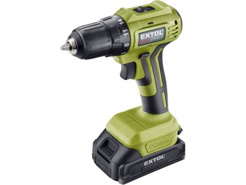 EXTOL vŕtací skrutkovač aku, BRUSHLESS, 20 V Li-ion, 2 x 2 Ah 402450
