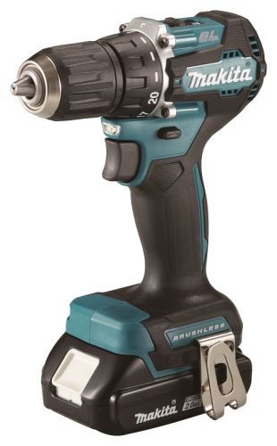 Makita Aku bezuhlíkový skrutkovač Li-ion LXT 18V 2,0 Ah, Makpac DDF487RAJ