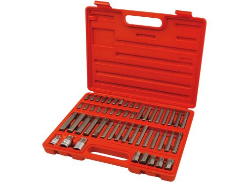 EXTOL PREMIUM Hroty IMBUS-TORX-XZN, sada 51ks, pre ráčny 3/8", 1/2"