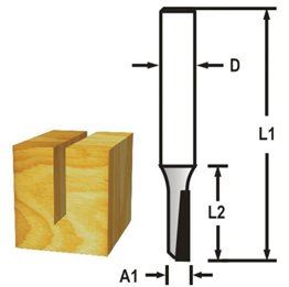 MAKITA Drážkovacia fréza 1 brit stopka 8 mm, 4x13x51 mm D-47385