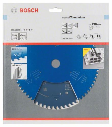 BOSCH Pílový kotúč Expert for Aluminium 190 x 20 x 2,6 mm, 56 2608644101