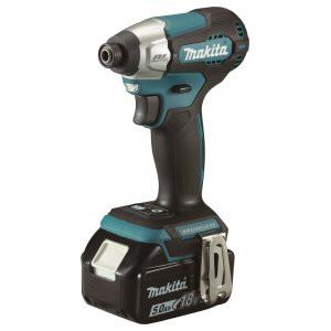 MAKITA Aku rázový skrutkovač 1/4" Li-ion LXT 18V/5,0Ah, Makpac DTD157RTJ