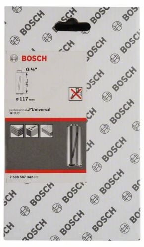 BOSCH Diamantová vŕtacia korunka na vŕtanie za sucha G 1/2" 117 mm, 150 mm, 6 segmentov, 7 mm 2608587342