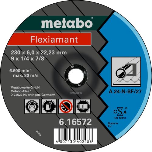 METABO - Flexiamant 180x6,0x22,23 oceľ, SF 27 - 616560000