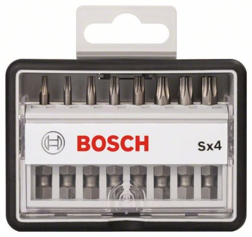 BOSCH 8dielna sada skrutkovacích bitov Robust Line, Sx Extra-Hart 49 mm, 8dielna sada 2607002556