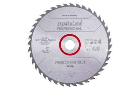 METABO - PÍLOVÝ KOTÚČ "PRECISION CUT WOOD - PROFESSIONAL", 254X30, Z40 WZ 20° (628059000)