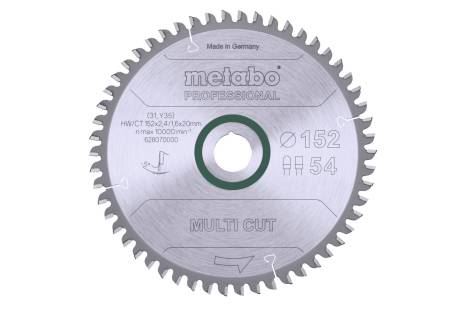 METABO - PÍLOVÝ KOTÚČ "MULTI CUT - PROFESSIONAL", 152X20, Z54 FZ/TZ 5° NEG. (628070000)