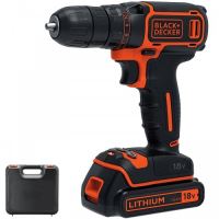 BLACK+DECKER Aku vŕtací skrutkovač 18V + nabíjačka 400mA BDCDC18K