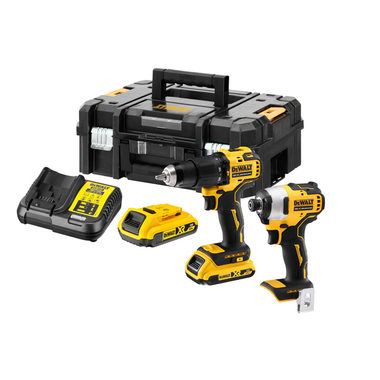 DeWalt Aku príklepový skrutkovač + rázový uťahovač DCK2062D2T