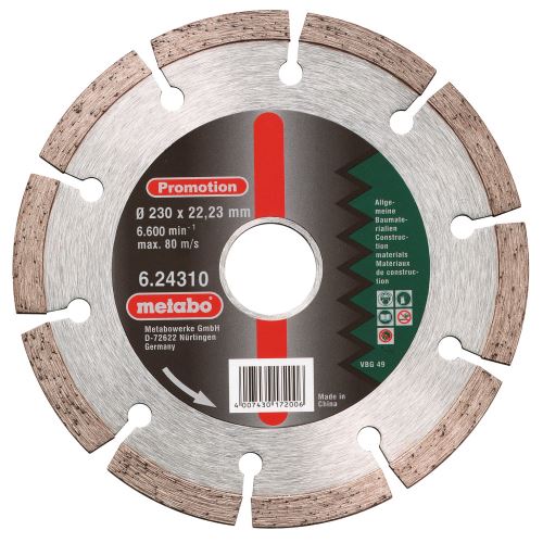 METABO Diamantový rezný kotúč Promotion 230x22,23 mm, univerzálne, 624310000