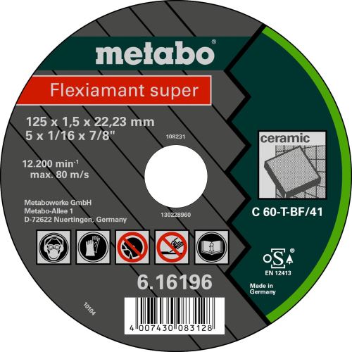 METABO Flexiamant super 125x1,5x22,23 keramika,TF41, 616196000