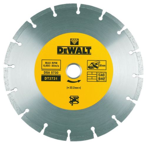 DeWALT DIA kotúč na rezanie betónu a tehál 115 x 22,2 mm DT3701