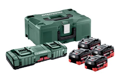 Metabo Základná sada 4x LIHD 8.0 Ah + ASC 145 DUO + Metaloc 685135000