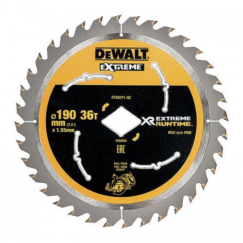 DeWALT Pílový kotúč 190mm, 36 zubov pre aku píly DT40271 DT40271