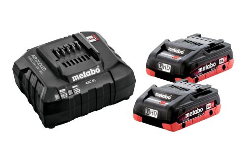 METABO Basic set - 2x LiHD 18V/4Ah batéria + nabíjačka ASC 55 - 685191000