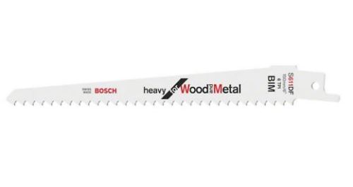 BOSCH Pílový plátok do píly chvosty S 611 DF Heavy for Wood and Metal (5 ks) 2608656258